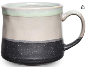Bosmarlin Large Ceramic Coffee Mug, Big Tea Cup, 7 Colors to Choose, 21 Oz, Dishwasher and Microwave Safe, 1 PCS… (Grey)